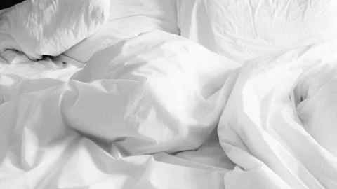 Bed sheets in motion Cinemagraph Stock Footage 145732868