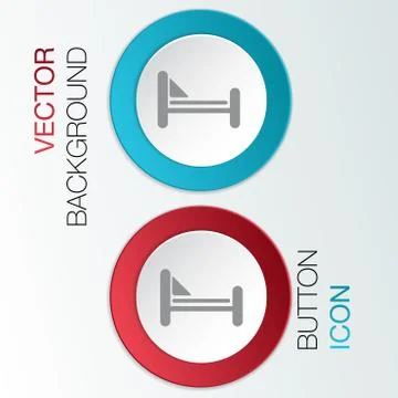 Bed symbol sign. Stock Illustration