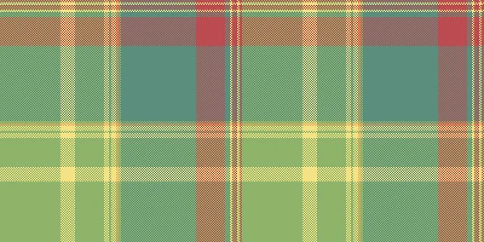 Bed textile texture pattern, 1940s seamless tartan plaid. Usa fabric backgr.. Stock Illustration