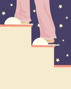 Bed time Stock Illustration
