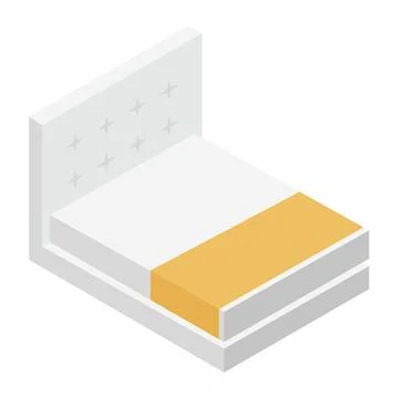 Bed vector art illustration イラスト素材