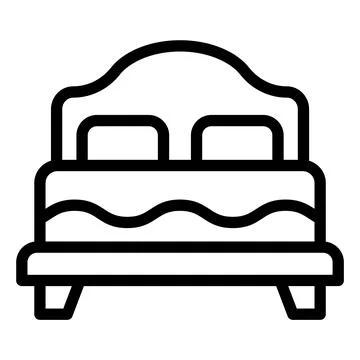 Bed Vector Icon Design Illustration Stock Illustration