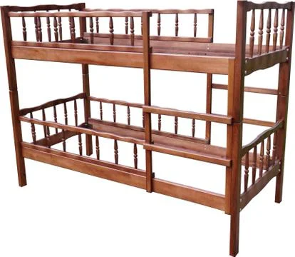Bed on a white background Stock Photos