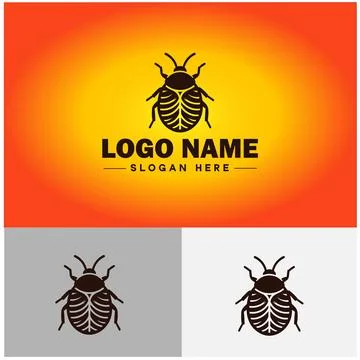 Bedbug logo vector art icon graphics for business brand icon bedbug logo te.. Stock Illustration