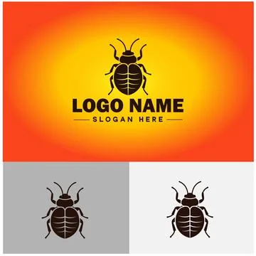 Bedbug logo vector art icon graphics for business brand icon bedbug logo te.. Stock Illustration