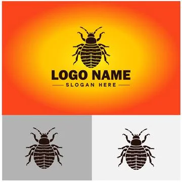 Bedbug logo vector art icon graphics for business brand icon bedbug logo te.. Stock Illustration