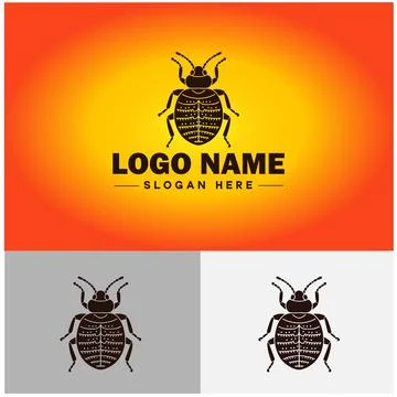 Bedbug logo vector art icon graphics for business brand icon bedbug logo te.. Stock Illustration