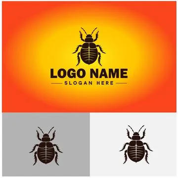 Bedbug logo vector art icon graphics for business brand icon bedbug logo te.. Stock Illustration