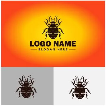 Bedbug logo vector art icon graphics for business brand icon bedbug logo te.. Stock Illustration