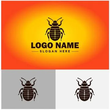 Bedbug logo vector art icon graphics for business brand icon bedbug logo te.. Stock Illustration