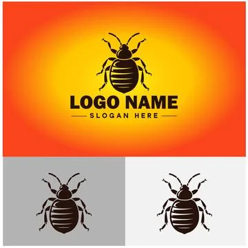 Bedbug logo vector art icon graphics for business brand icon bedbug logo te.. Stock Illustration