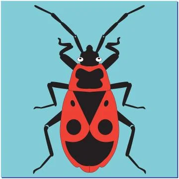 Bedbug soldier Stock Illustration
