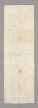 Bedcover (Unfinished in three sections) Made 1701 1800 France. Cotton, pla... Stock Photos