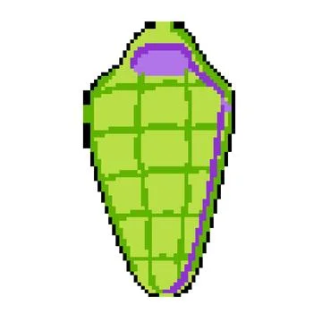 Bedding sleeping bag pixel art vector illustration Illustrazione stock