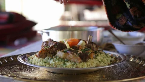 Bedouin Food Stock Footage 102178576