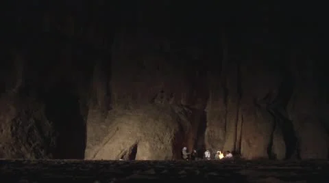 Bedouins in Desert by Campfire Stock Footage 21937007
