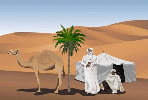 Bedouins Stock Illustration