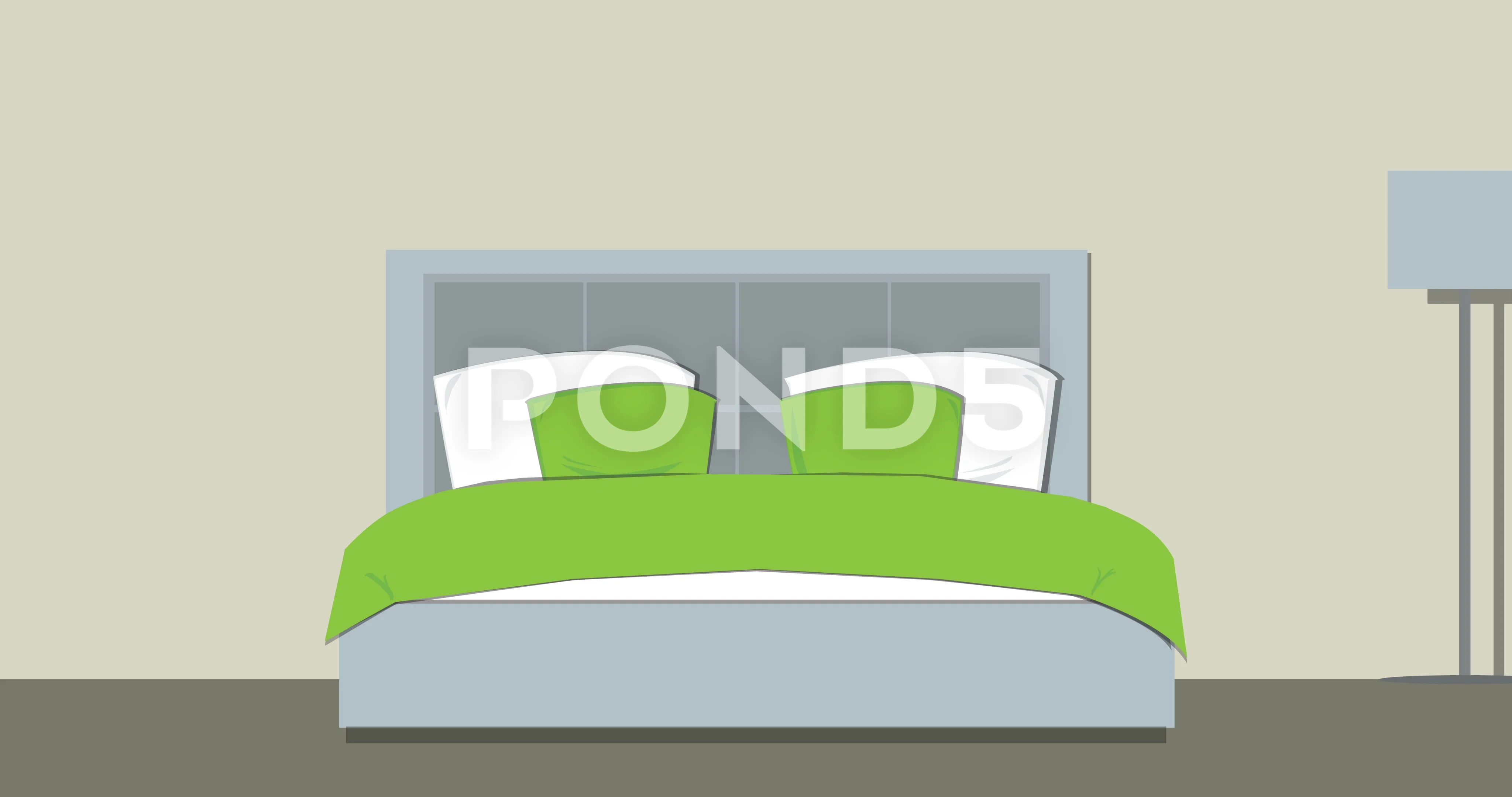 BedRoom animation modern interior. Cozy ... | Stock Video | Pond5