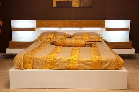 Bedroom in bed Stock Photos