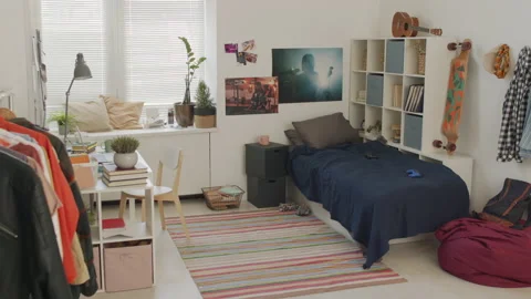 Bedroom of Child View Stock Footage 170697907