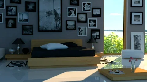 Bedroom D Stock Footage 865649
