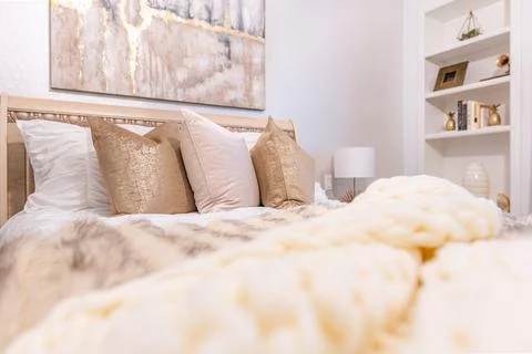 Bedroom design Stock Photos