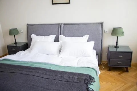 Bedroom design Stock Photos