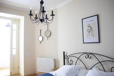 Bedroom design Stock Photos