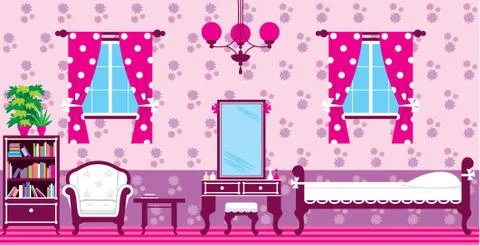 Bedroom Stock Illustration