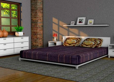 Bedroom Stock Illustration