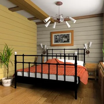 Bedroom Stock Illustration