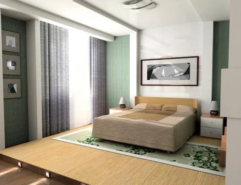 Bedroom Stock Illustration