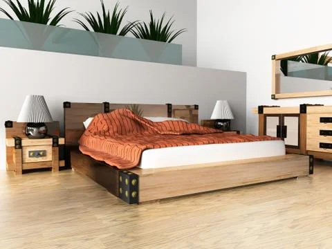 Bedroom Stock Illustration