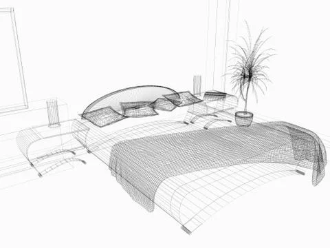 Bedroom Stock Illustration