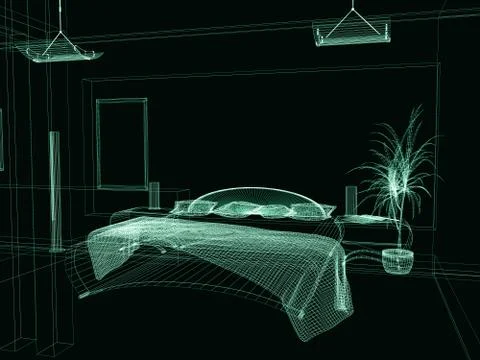 Bedroom Stock Illustration