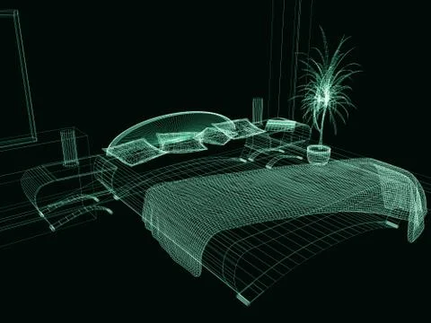 Bedroom Stock Illustration