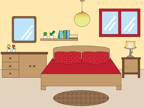 Bedroom Stock Illustration