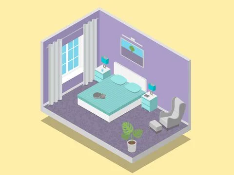 Bedroom Stock Illustration