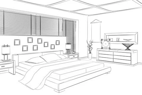 Bedroom Illustrazione stock