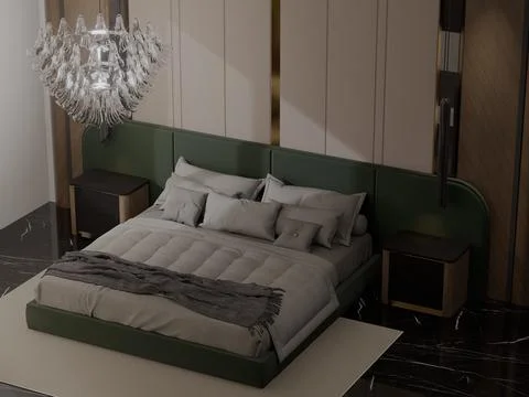 Bedroom Illustration Design Stock Illustration