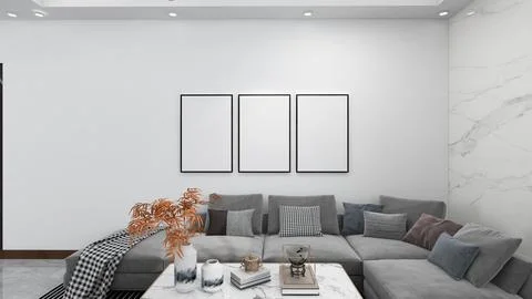 Bedroom interior. 3d rendering 스톡 일러스트