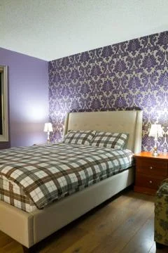 Bedroom interior design Stock Photos