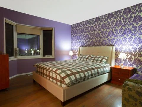 Bedroom interior design Stock Photos