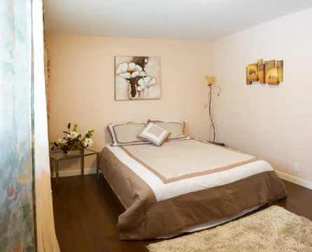 Bedroom interior design Stock Photos