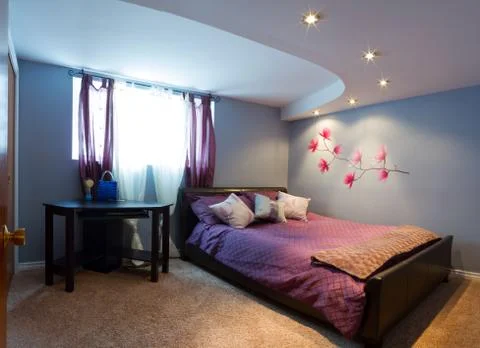 Bedroom interior design Stock Photos