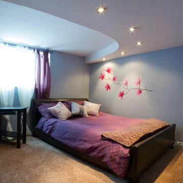 Bedroom interior design Stock Photos