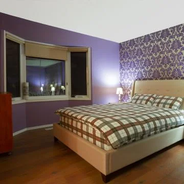 Bedroom interior design Stock Photos