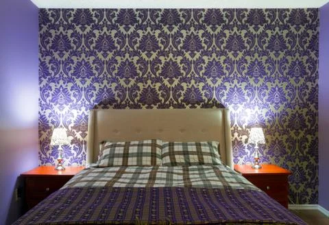 Bedroom interior design Stock Photos