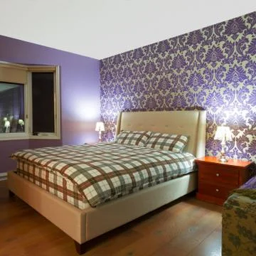 Bedroom interior design Stock Photos