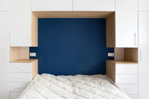 Bedroom interior design Stock Photos